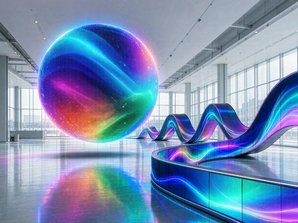 CSX-WAVE 异形柔性LED屏产品图